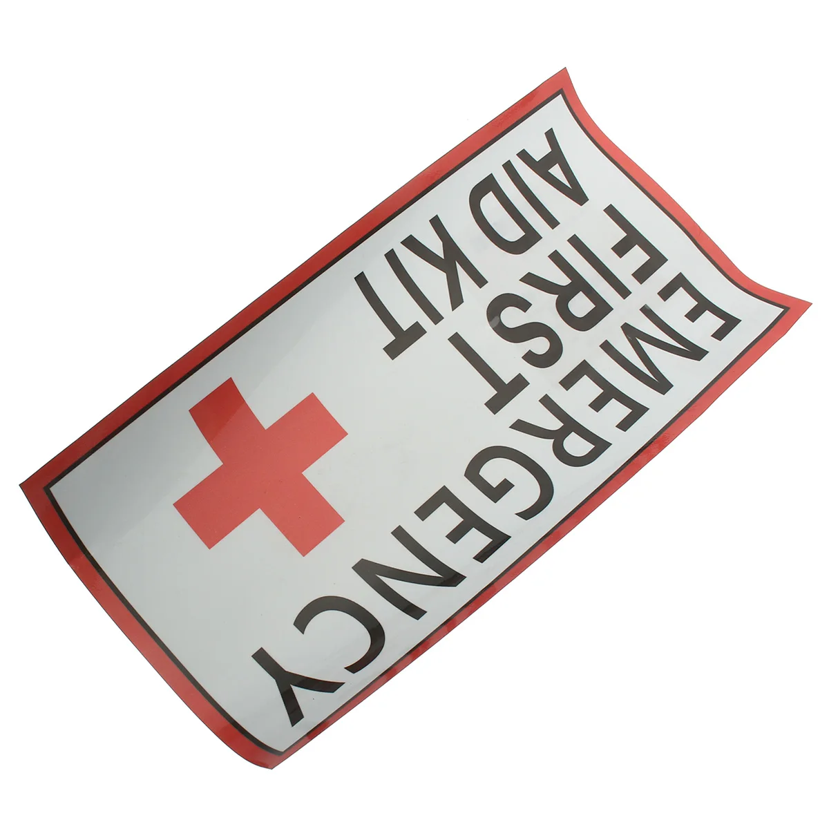 4 Size EMERGENCY FIRST AID Vinyl Sticker Label Signs Red Cross Health Safety 163x313mm 115x225mm 75x150mm 50x100mm|Наклейки на