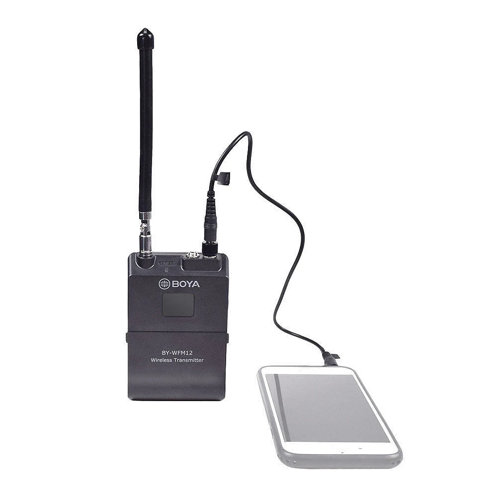 BOYA BY WFM12 VHF беспроводной микрофон Lavalier для DSLR камер и смартфонов|Микрофоны| |