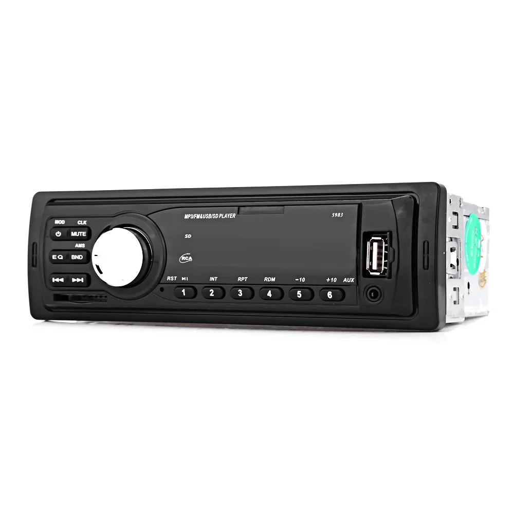 12 В Автомобильный MP3 плеер аудио стерео радио светодиодный дисплей 1 Din Поддержка