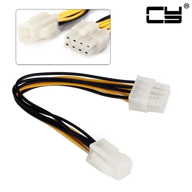 Zihan Jimier ATX источник питания для материнской платы 4Pin до 8 Pin EPS 12V адаптер кабель 10 см