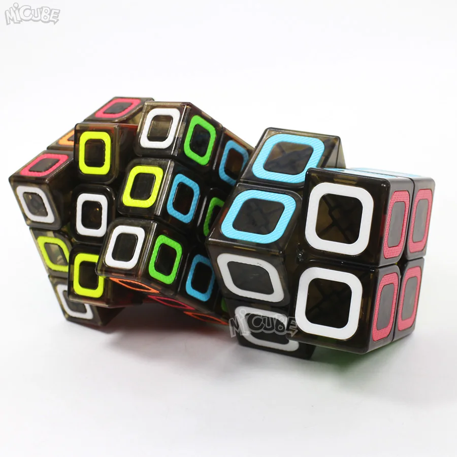 Qiyi Cube 2x2 3x3 4x4 5x5 Ciyuan волшебный скоростной куб прозрачный черный размер игрушки для