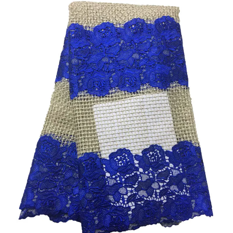 

New arrival graceful rose flowers pattern water soluble chemical fabric PW172 Free shipping wholesale African cord Lace Fabric