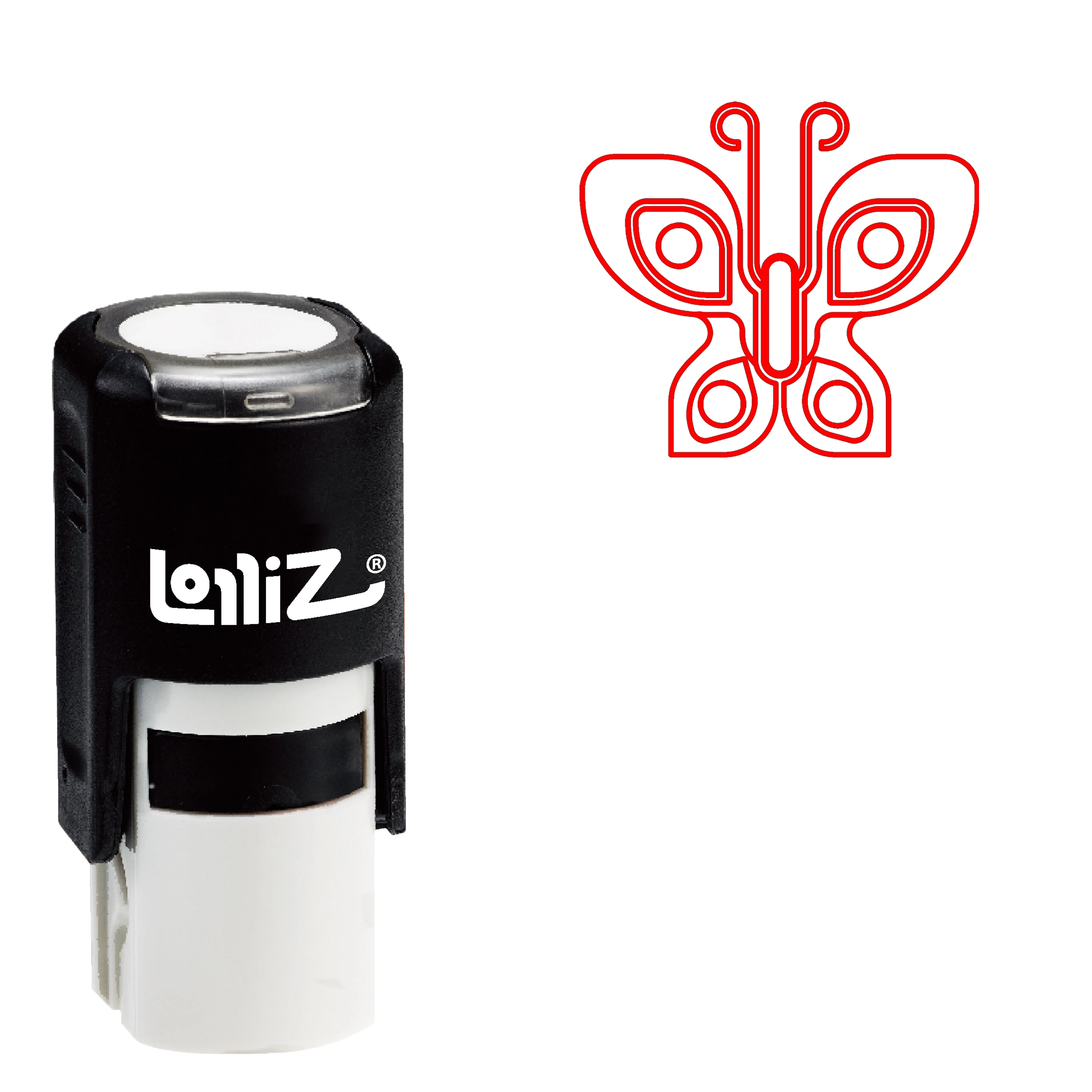 

LolliZ Biomorphic Animal Symbol Series Design #109 Self-Inking Rubber Stamp