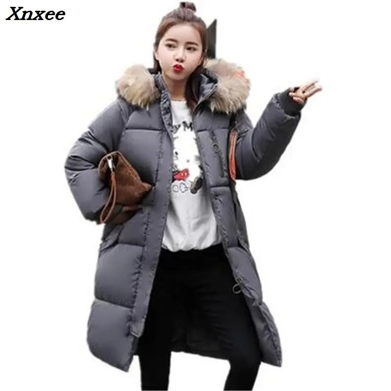 

Thick Warm thin Hooded Cotton Long Parka Plus Size Women Winter Coat Jacket 2018 Clothing for Mujer Feminine De Inverno Casaco