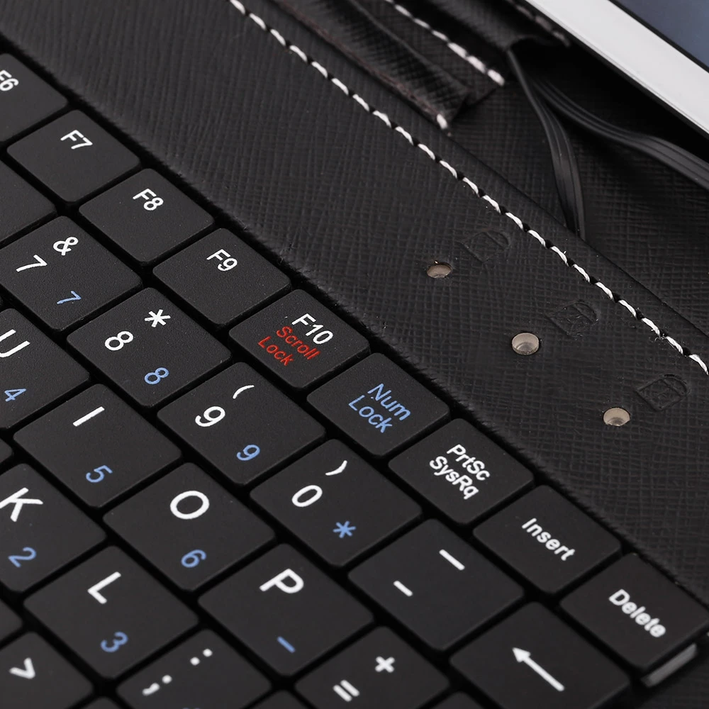 Умный чехол с клавиатурой управлением проводом Micro USB для планшета Android / Windows 10