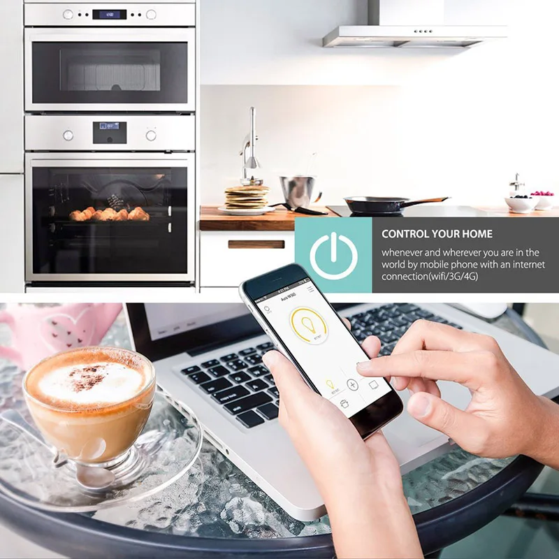 CLAITE Wifi Socket Switch UK US EU Plug Alexa Google Voice Control Timing ON/OFF Wireless Smart Remote 5 Language | Электроника