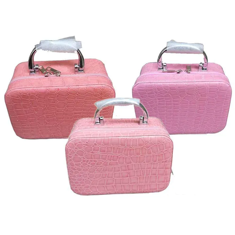 Women Beauticians Cosmetic Cases Travel Handbags Pu Leather Organizer Makeup Bag Make Up Case Trousse Maquillage Femme | Багаж и сумки