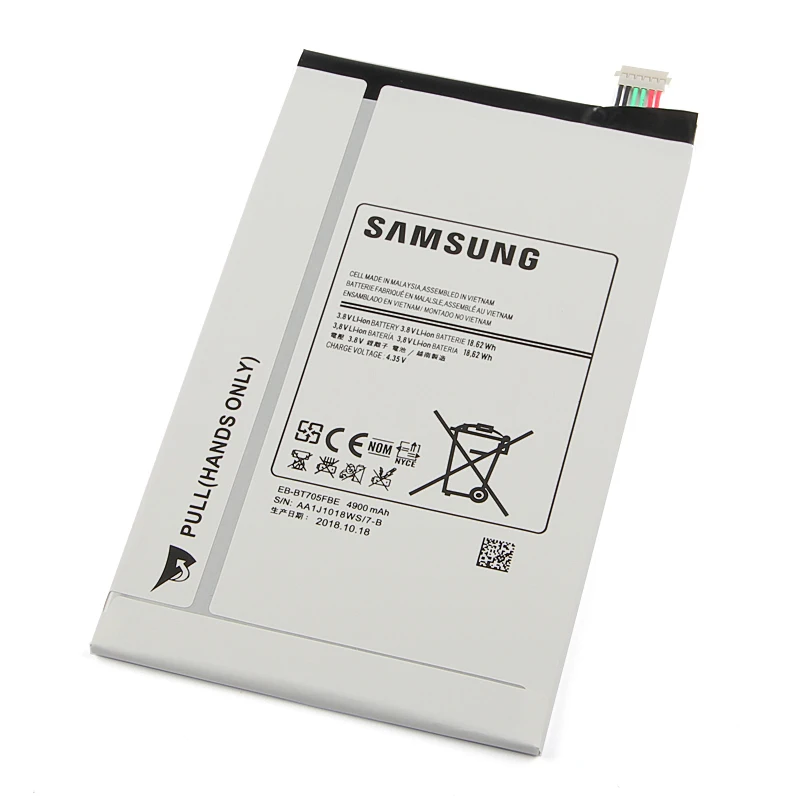 Оригинальный Samsung Высокое качество EB BT705FBC батарея для GALAXY Tab S 8 4 T700 T705 BT705FBE