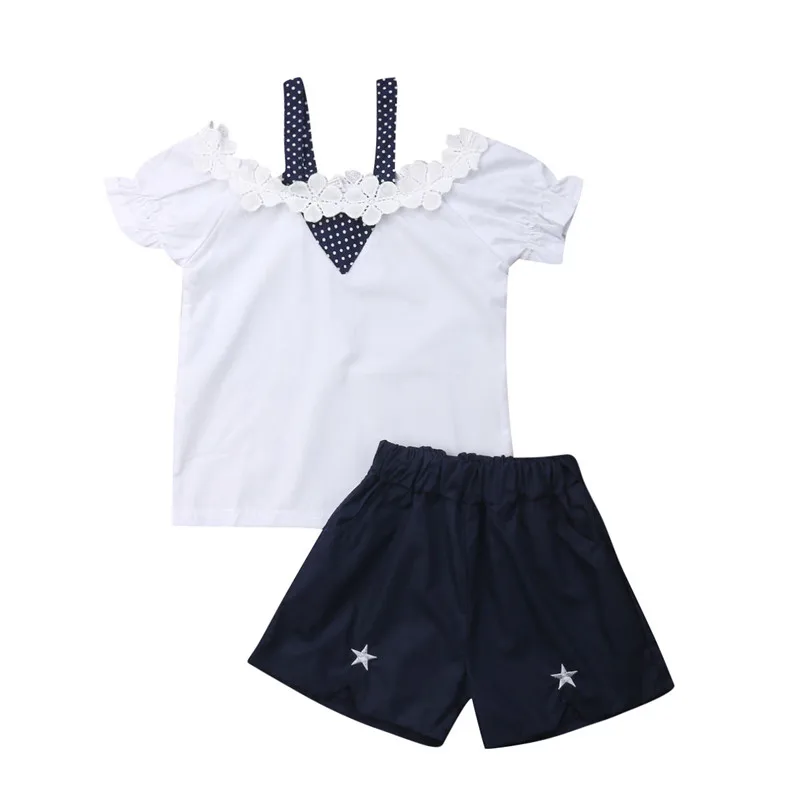 Детская летняя одежда принцессы для девочек лидер продаж 2019 кружевная футболка с