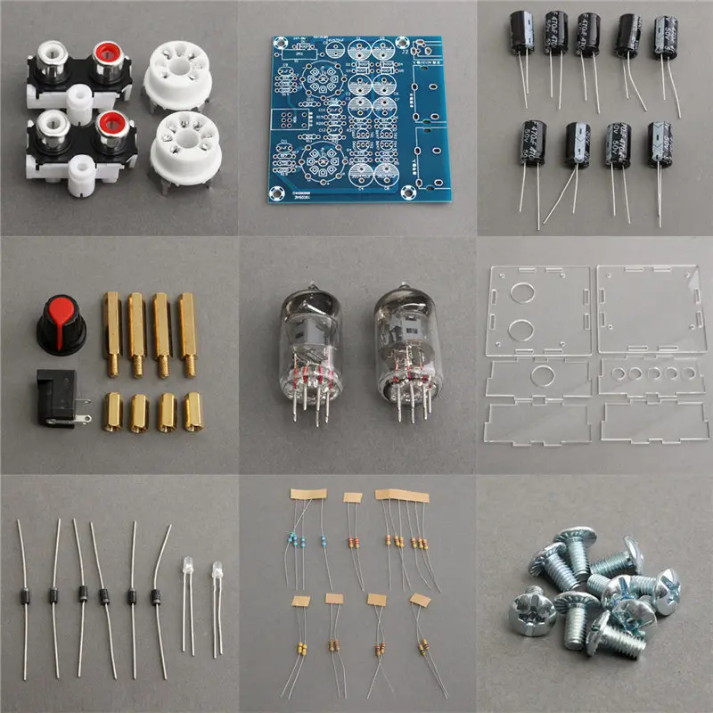 X10-D DIY наборы 6J1 клапан предусилителя ламповый предусилитель доска бас на музыкальной верности для усилителя