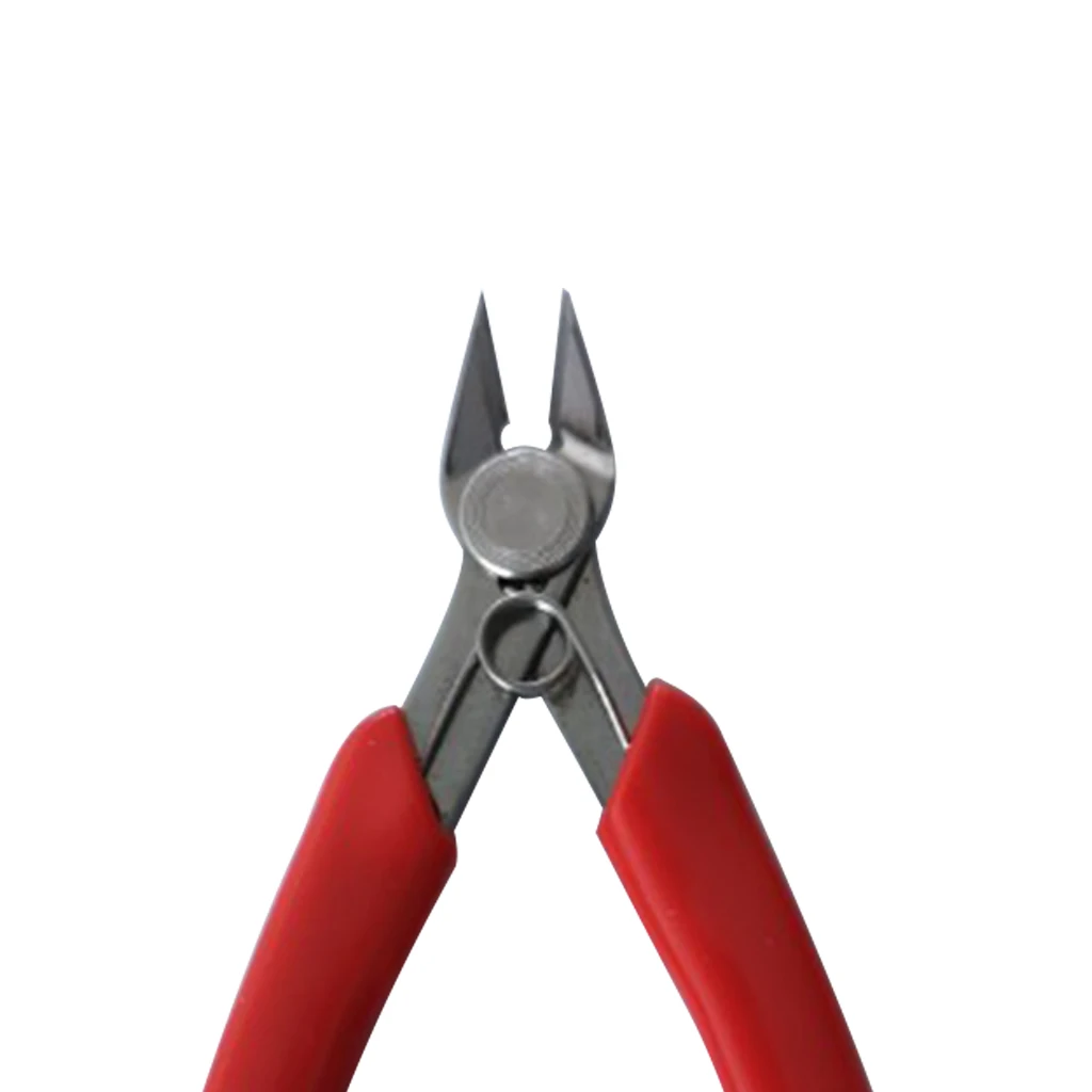 Stainless Steel 20 Degrees Metal Models Building Hand Tool Electrical Wire Cable Cutter Side Plier DIY Red |