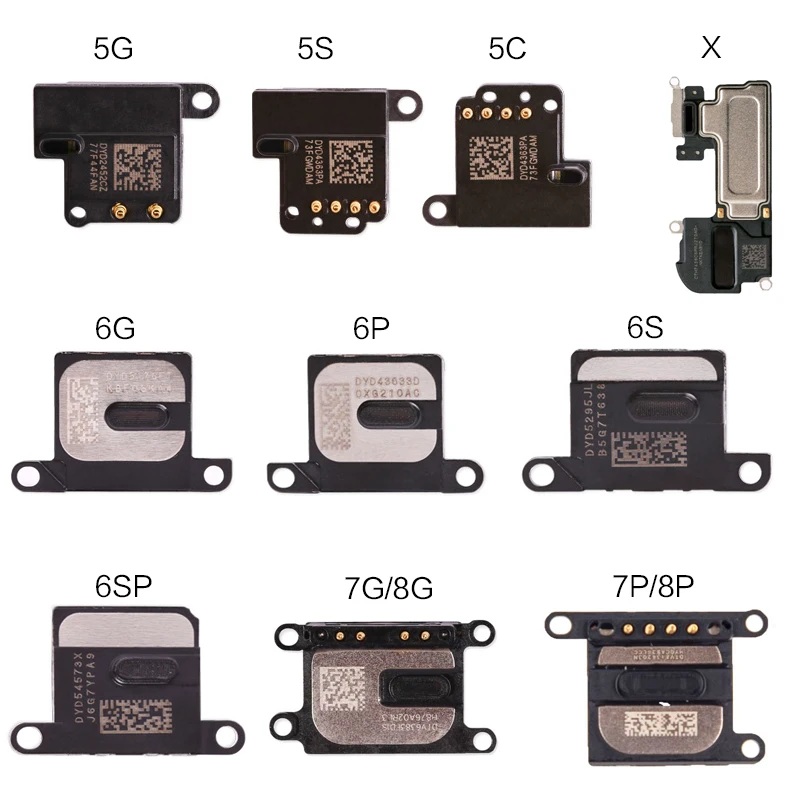 10 шт. для iPhone 5 5S 5C SE 6 6S 7 8 Plus X XR XS Max наушники Динамик гибкий кабель запасные