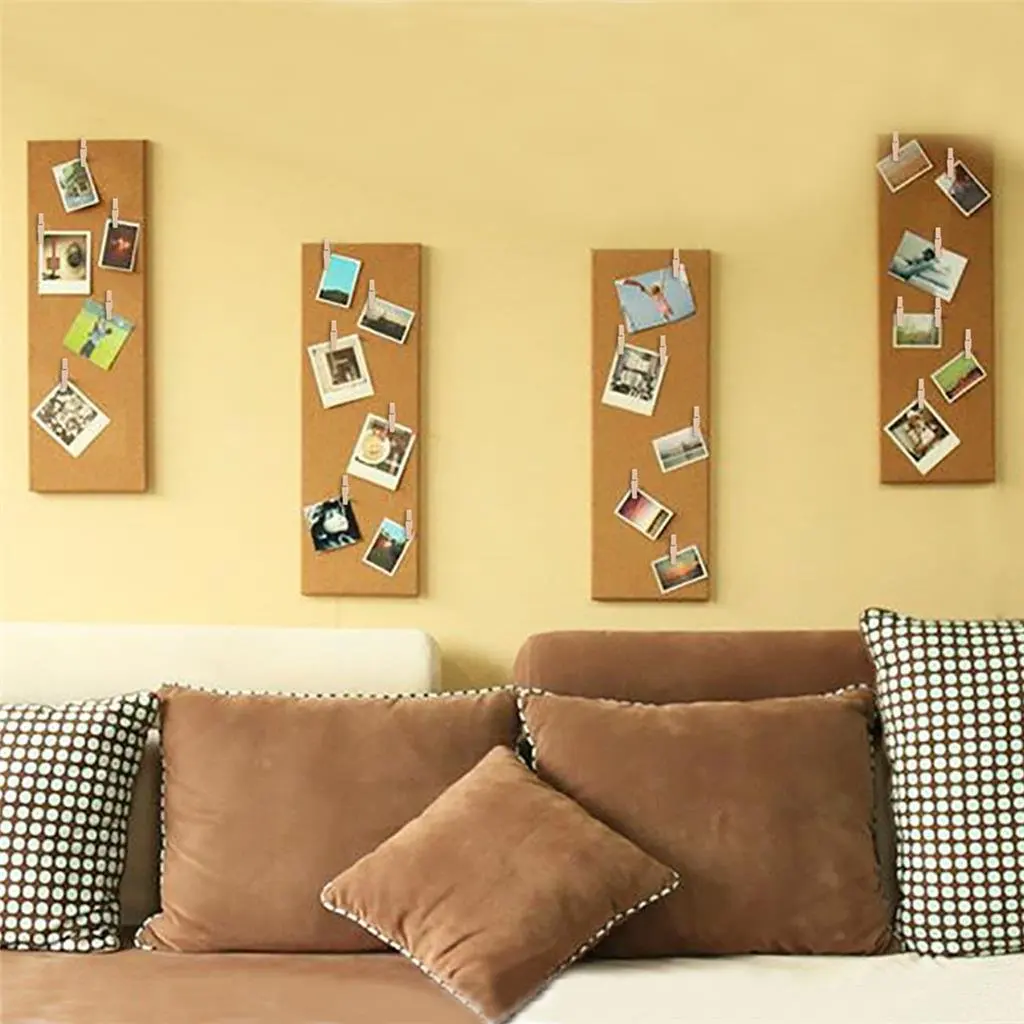 AAAJ-Push Pins with Wooden Clips Pushpins Tacks Thumbtacks Creative Paper for Cork Boards Notes Photos Wall a | Канцтовары для