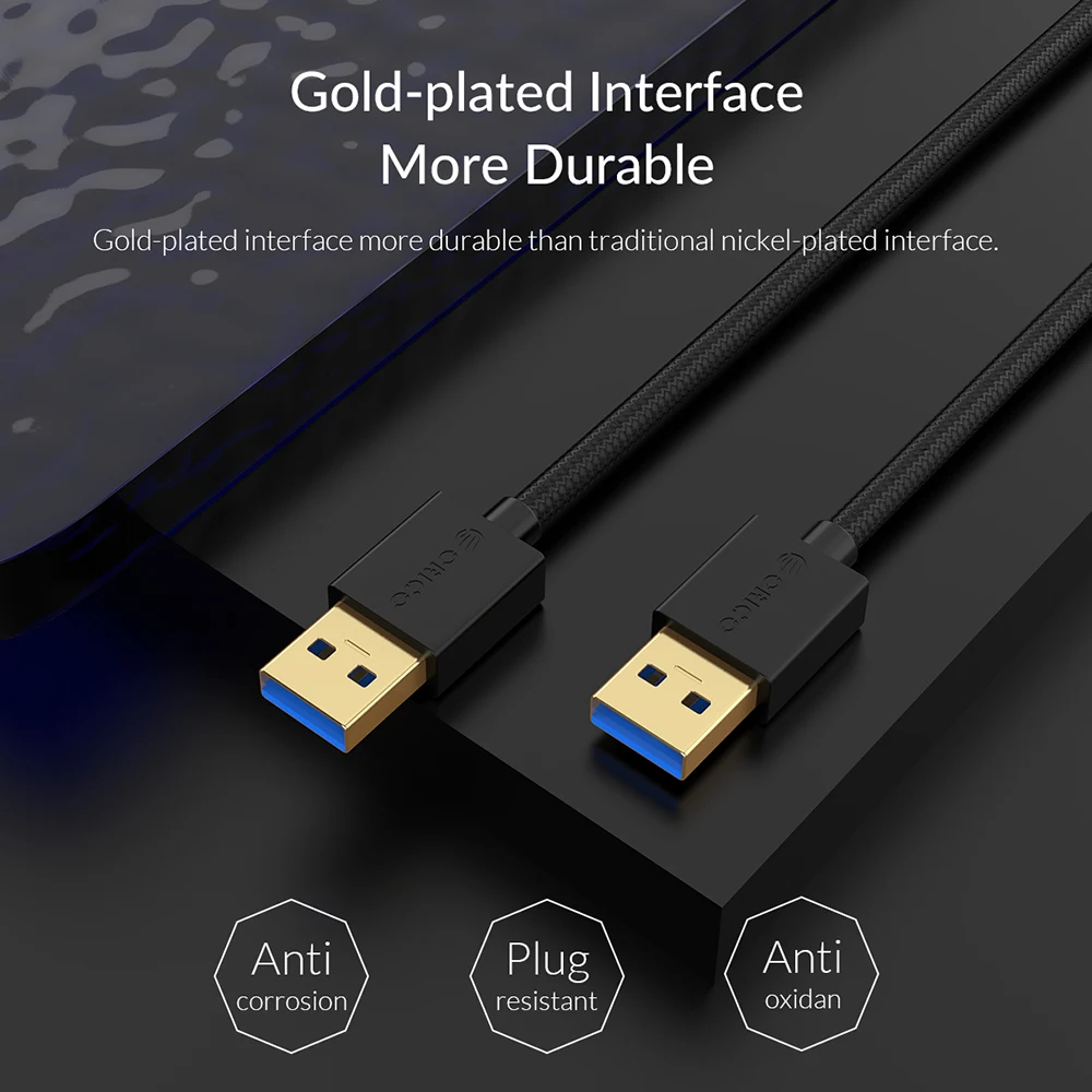 

ORICO USB3.0 Extension Cable For External HDD Type A (M) to Type A (M) Cable Super Speed Transmission Cable For Camera Computer