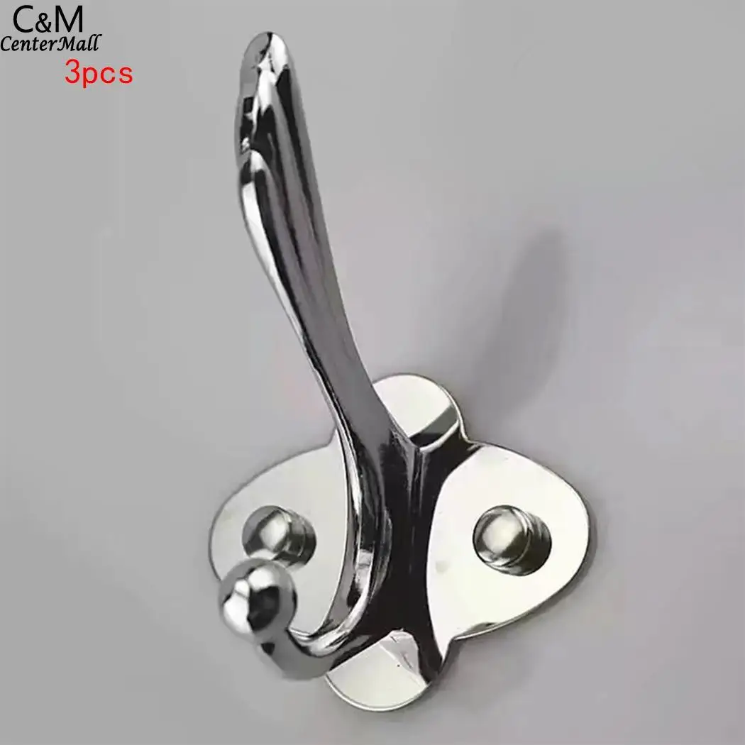 Clothes Hat Hanger Single Hook Wall Mounted Bathroom Peach Heart Plate Plum Towel Silver Rack | Дом и сад