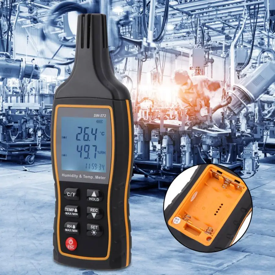 Thermal Camera SW-572 LCD Thermometer Handheld Digital Temperature Detector Hygrometer Humidity Monitor Meter | Инструменты