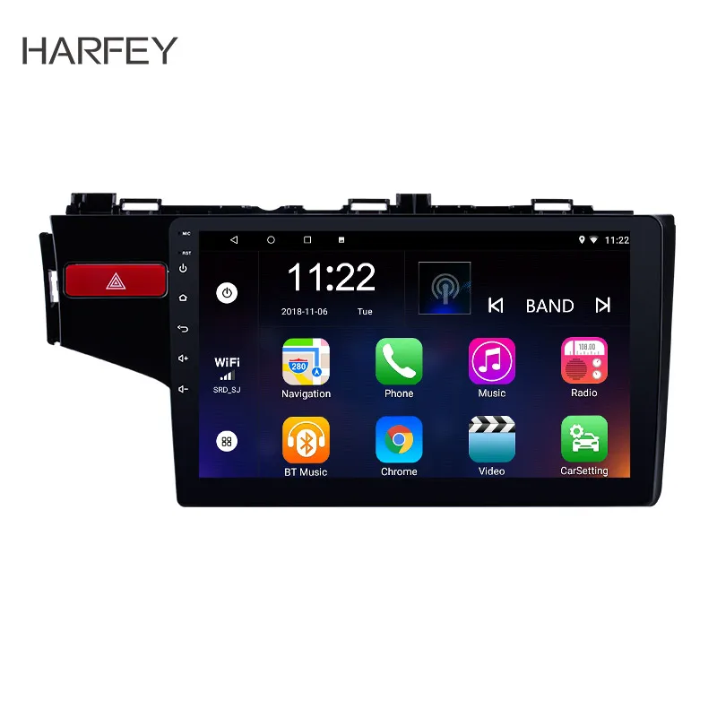 Автомобильный стерео сенсорный экран Harfey мультимедийный плеер для 2014 Honda FIT левый