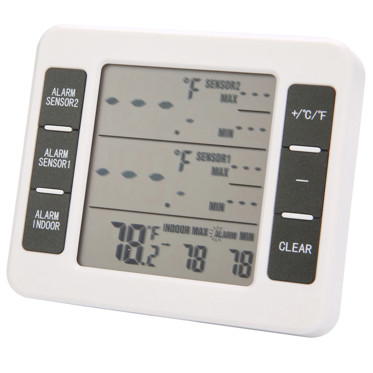 ЖК цифровой термометр Метеостанция темп метр Крытый открытый беспроводной