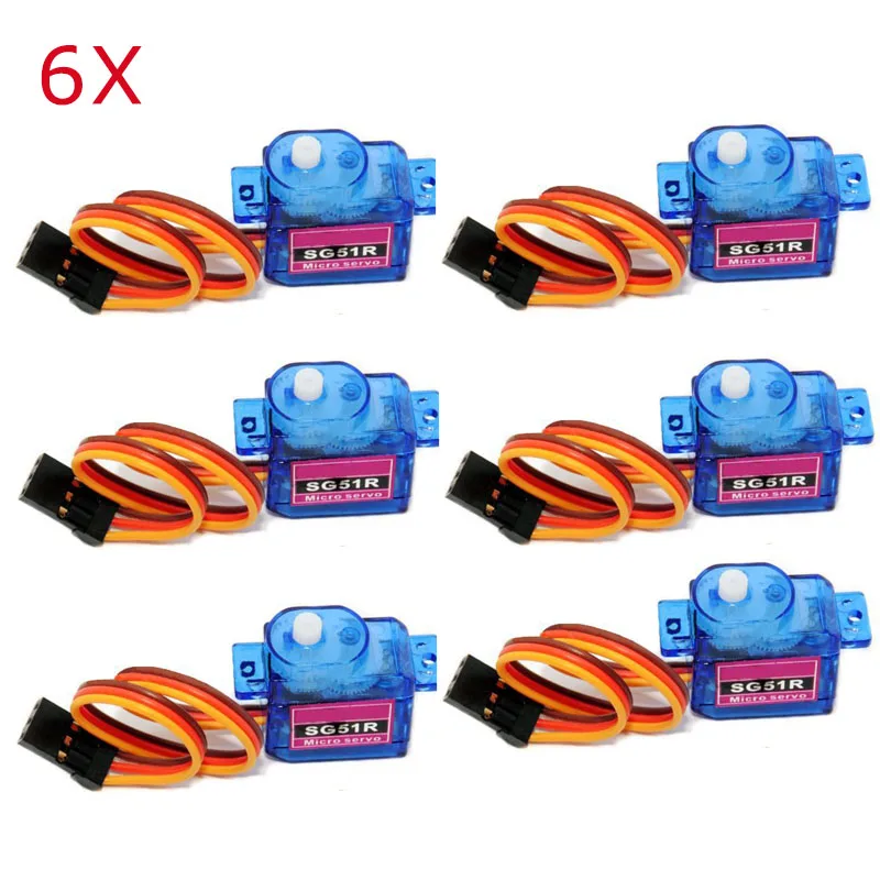 5 шт. SG92R/6 SG51R микро цифровой сервопривод г/9 г 2 кг для RC самолета дистанционного