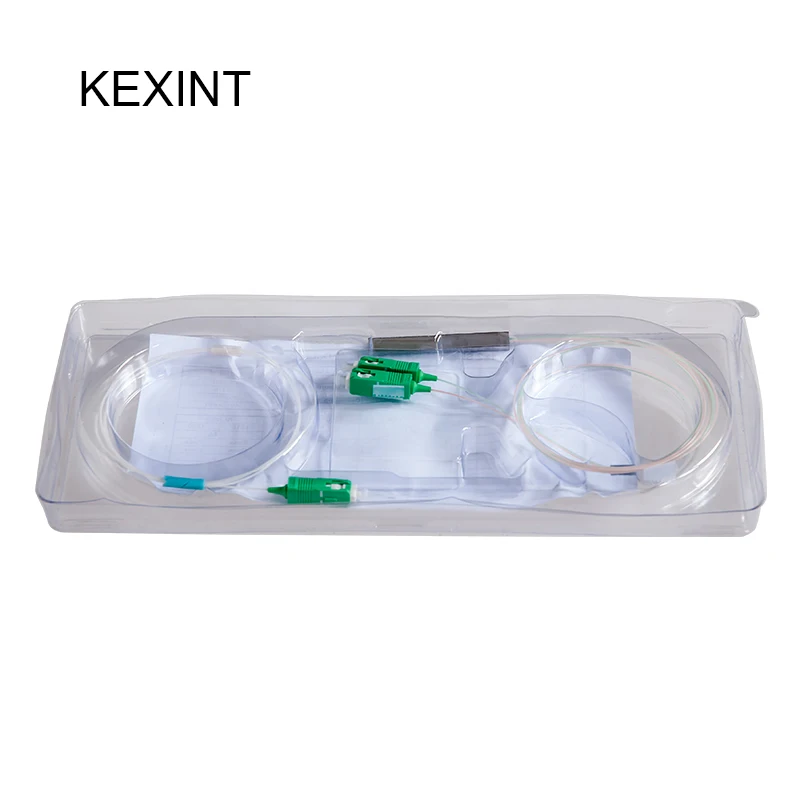 KEXINT Fiber Optic PLC Splitter 1*2 Mini Module 0.9 1m With Connector SC/APC / 50Pieces Wholesale | Мобильные телефоны и