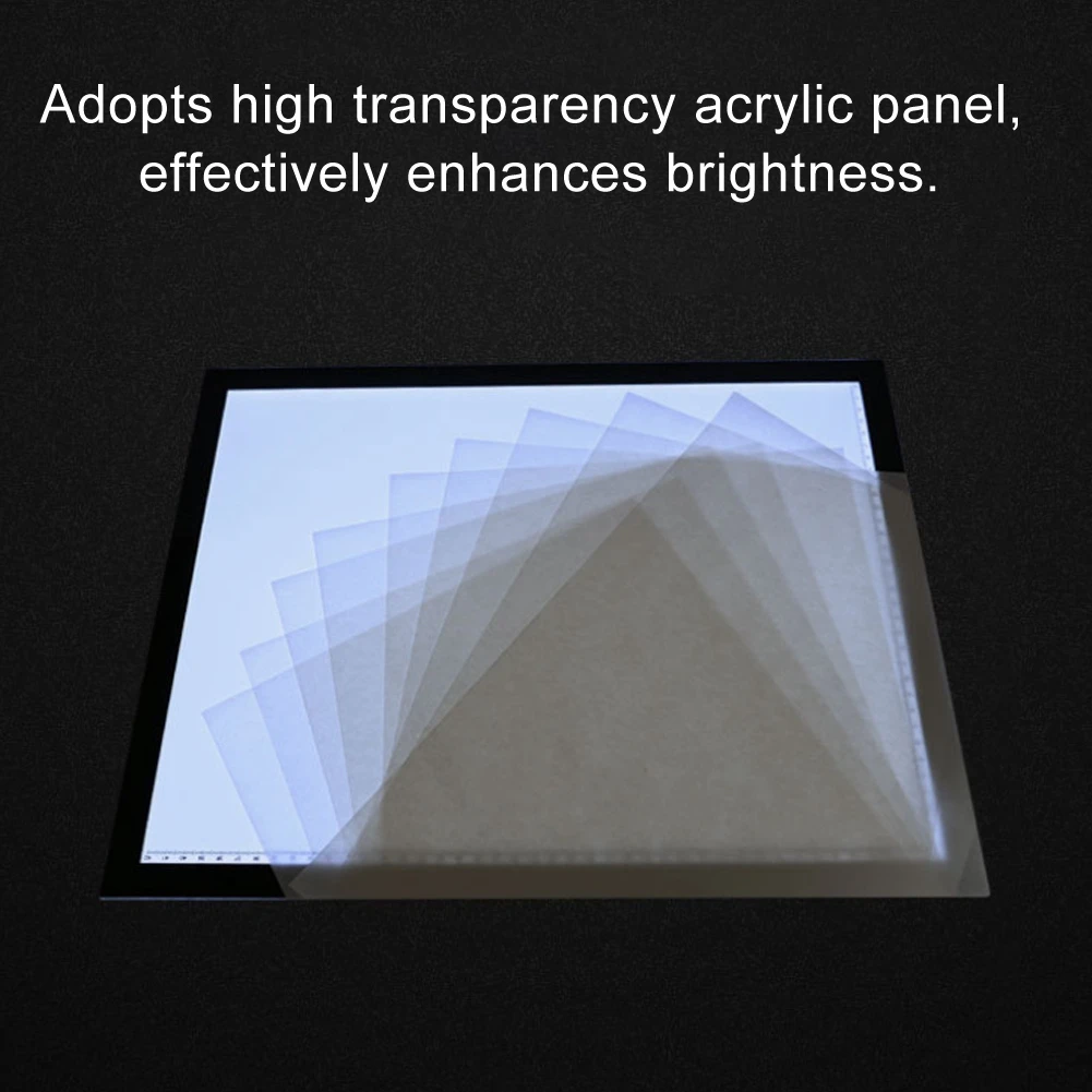 Магнитная светодиодная подсветка A3 трафаретная доска для рисования USB
