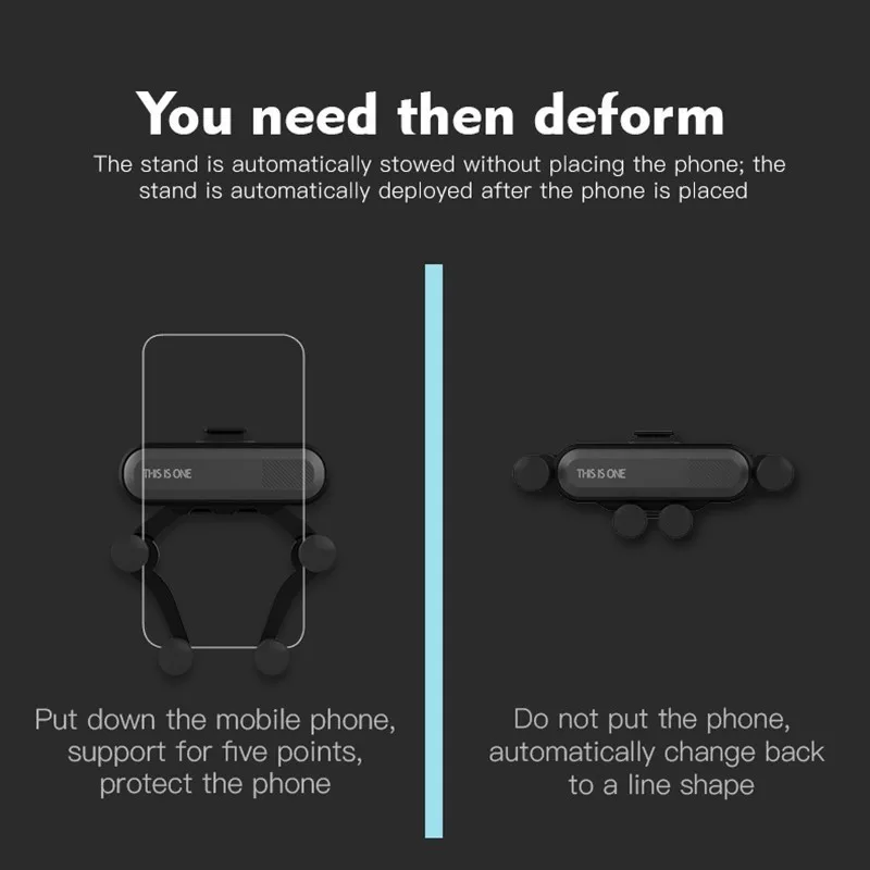 Новый гравитационный Автомобильный держатель для телефона iPhone X XS 8 7 Plus