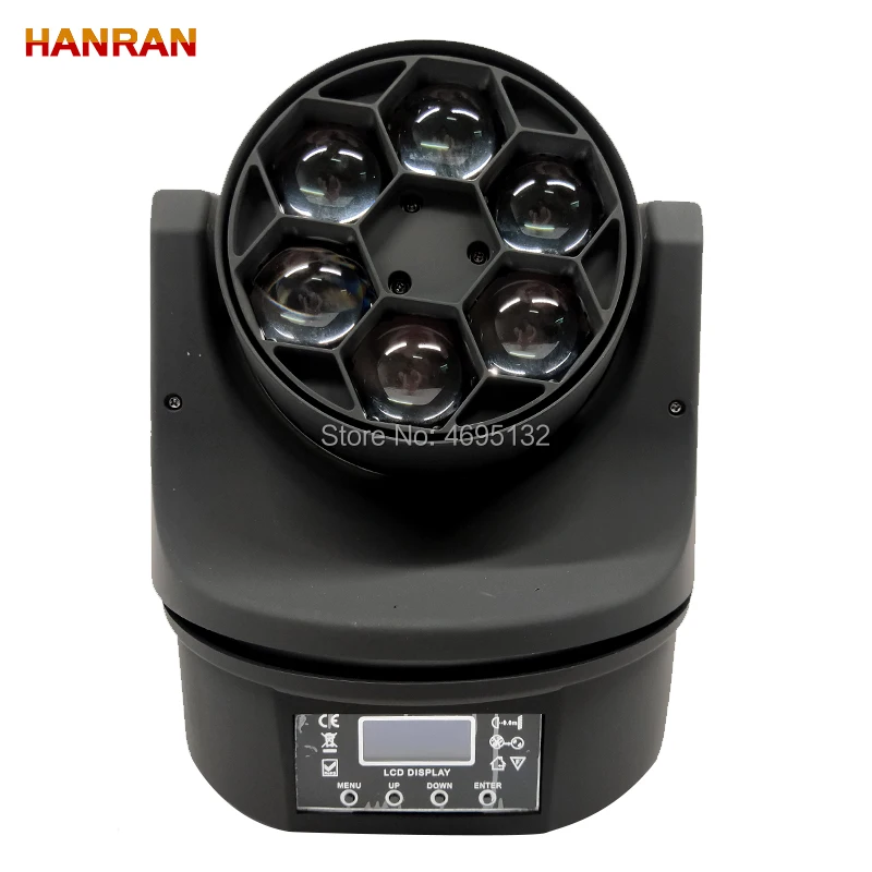 2 шт./лот новинка LED Bee Eye 6X15W RGBW движущаяся головка освещение окончательный поворот