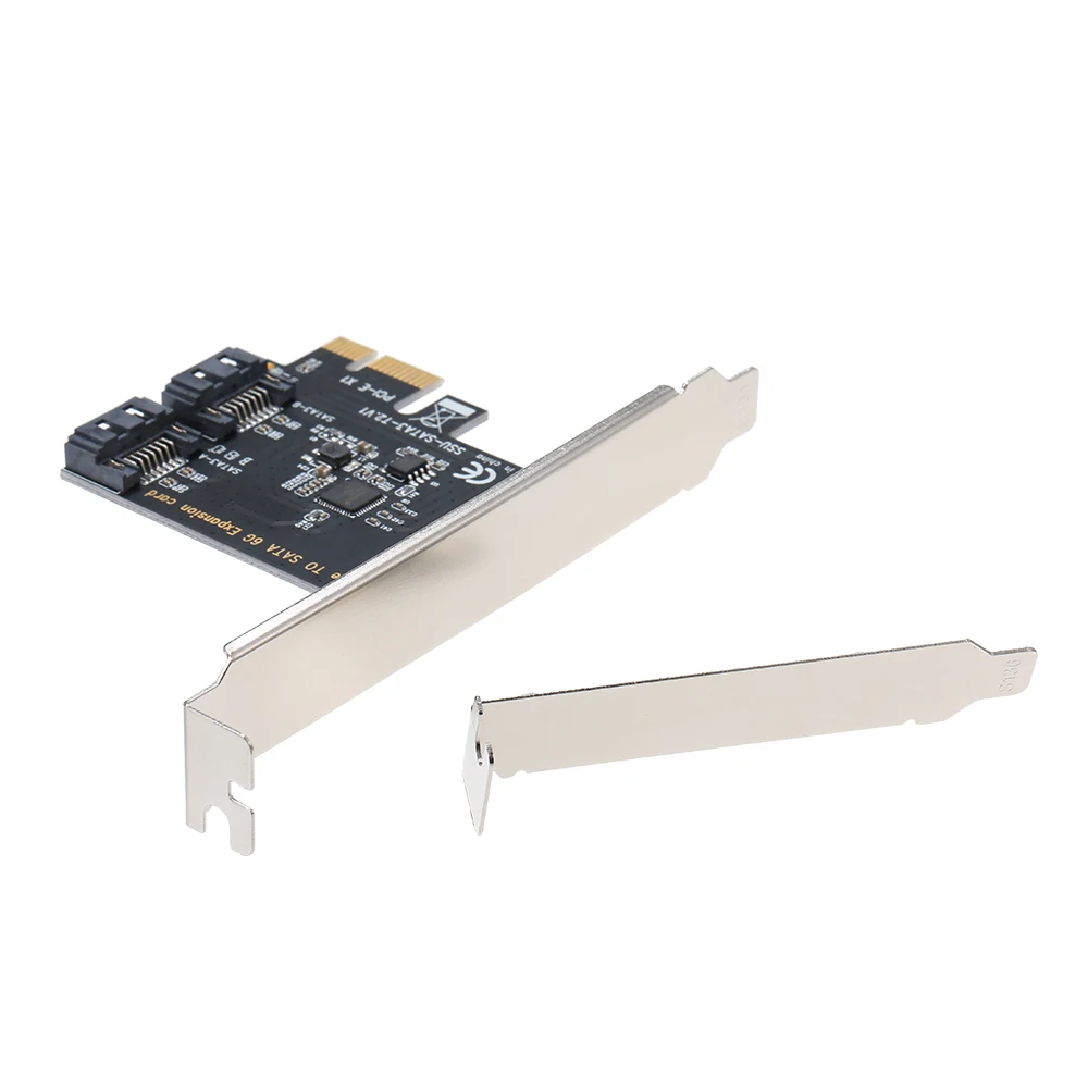 PCI e к двойной SATA 3 0 конвертер расширения карты 2 порта 6 Гбит/с интерфейс для ПК