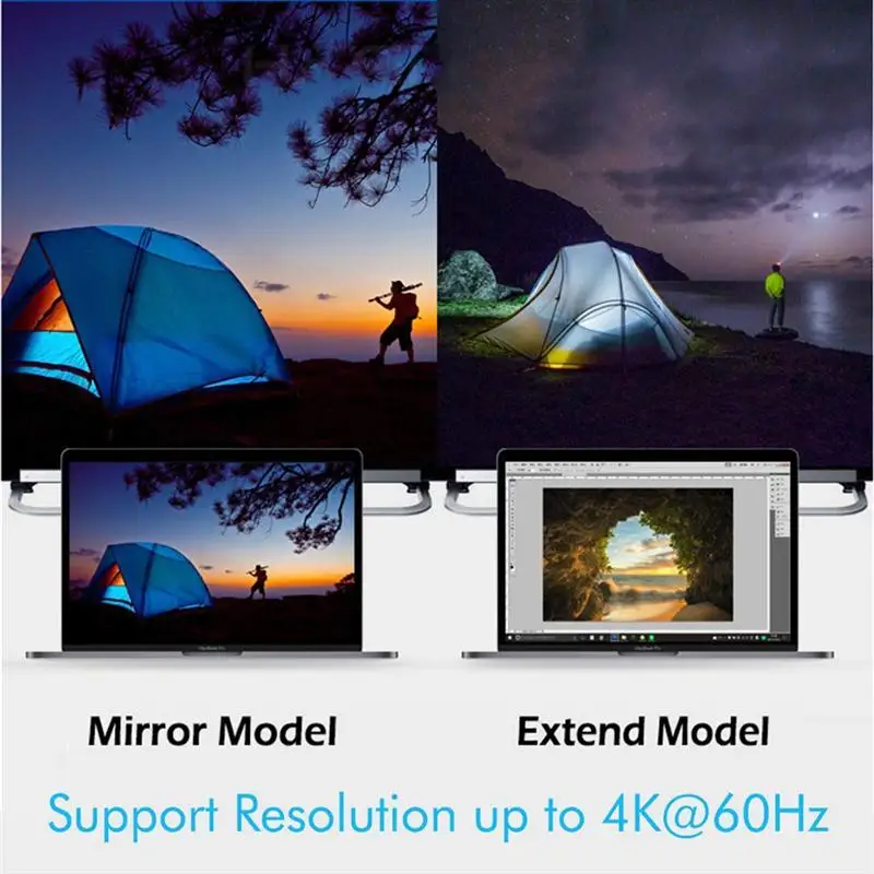 Кабель-Переходник USB C на HDMI 4K @ 60 Гц Тип usb с разъемами типа и кабель [порта Thunderbolt 3]
