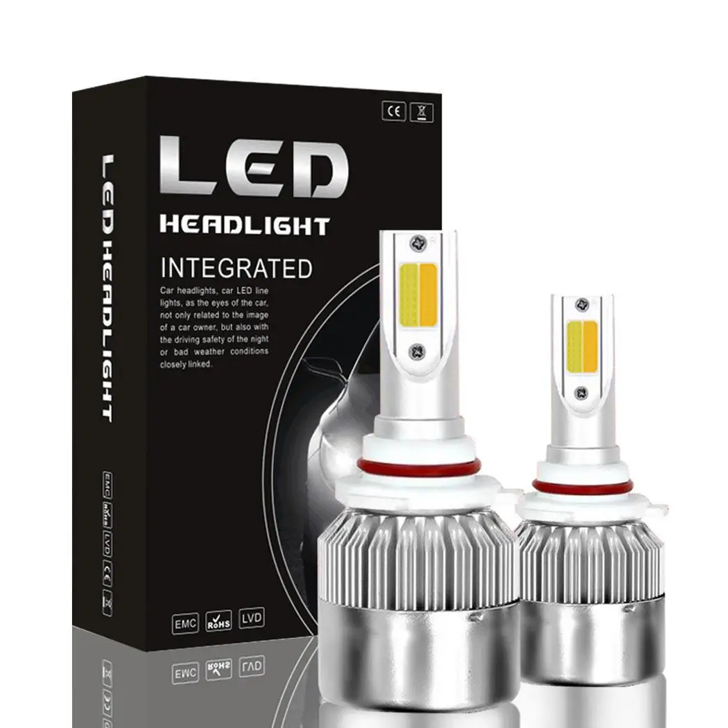 9005 HB3 Auto 3600LM Powerful COB Plug and Play Fog Light LED IP68 Car Headlight Bulbs High Beam Low | Автомобили и мотоциклы