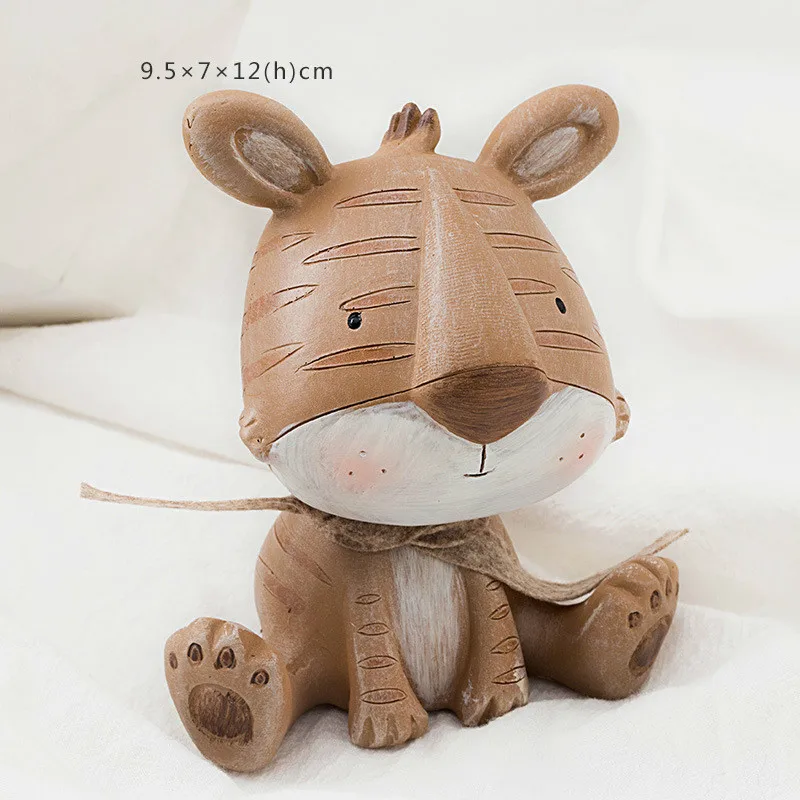 Животное орнамент из смолы искусственная кожа и миниатюры Лев кот тигр икра