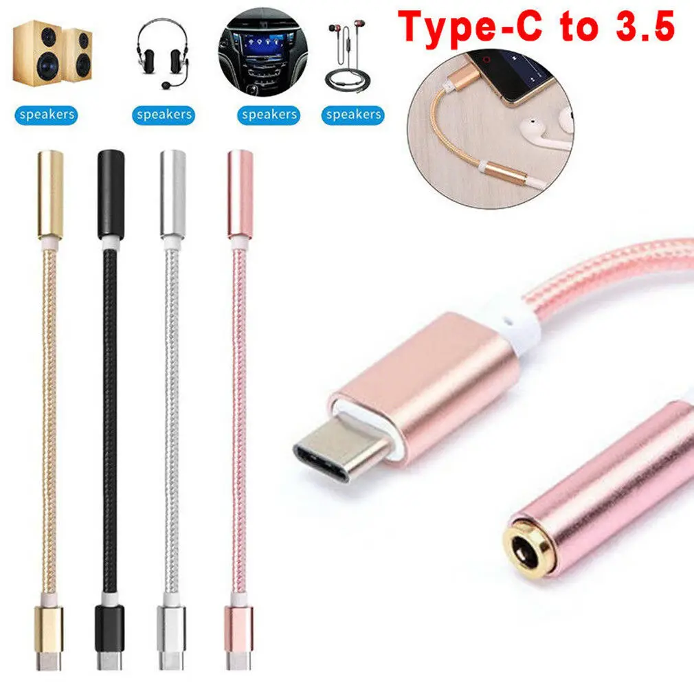USB C 3 1 Тип до 5 мм разъем для наушников Aux Кабель адаптер S8 S9 LG G5 G6 G7|Кабели USB| |