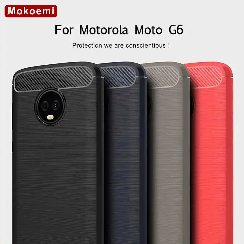 Mokoemi модный противоударный мягкий силиконовый чехол 5 7 дюйма для Motorola Moto G6