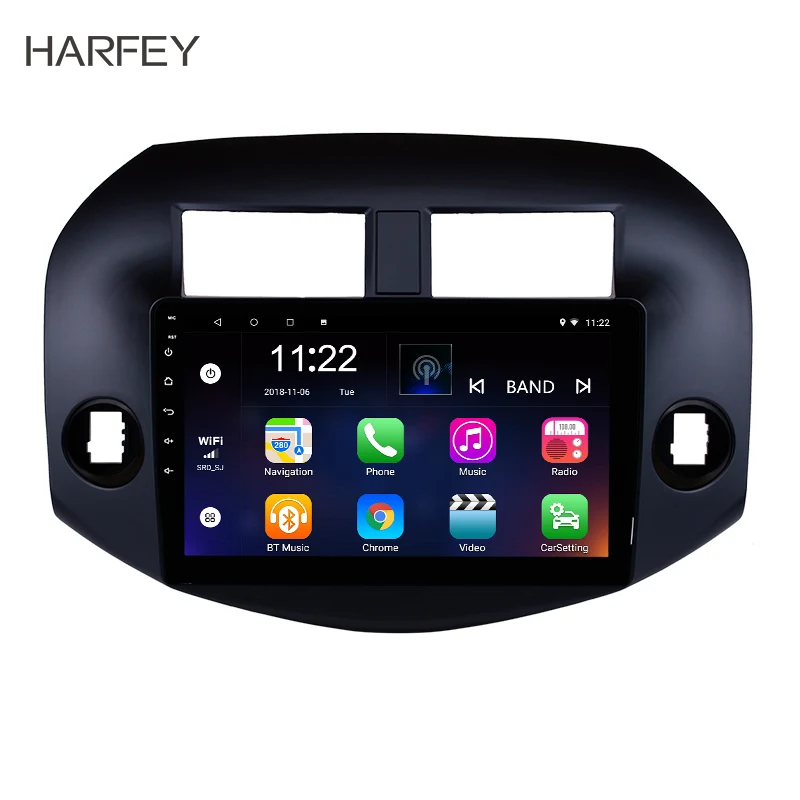 Harfey 2Din мультимедийный плеер Android 8 1/9 0 10 1 &quotGPS автомобильное радио для 2007 2008 2009 2010