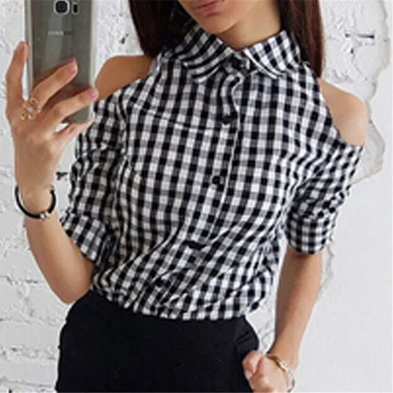 Блузка женская с длинным рукавом в полоску|Блузки| |