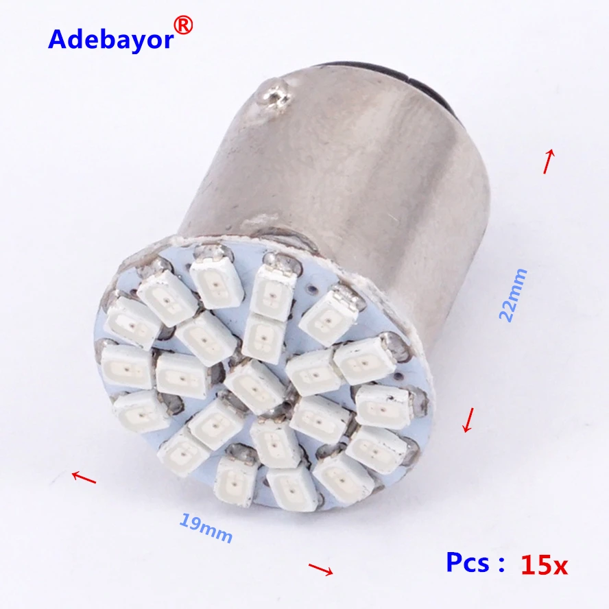 Резерсветильник автомобильный сигнал поворота заднего хода 30X1156 22 SMD 3020 led R10W P21W R5W