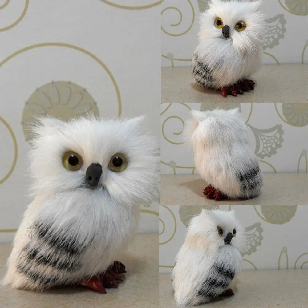 Имитационная модель белая плюшевая игрушка Hedwig сова кукла животное подарок