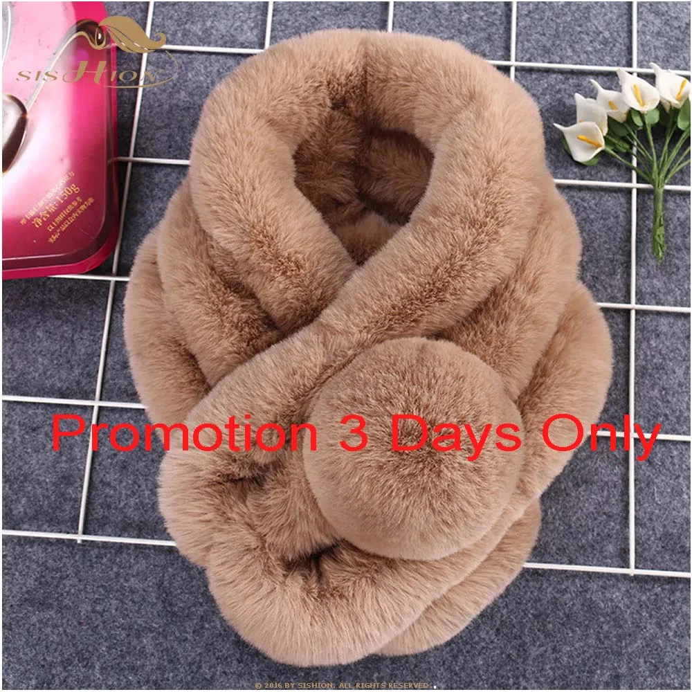 SISHION шарф женский теплый зимний SF0001 роскошный бренд foulard femme натуральный кроличий