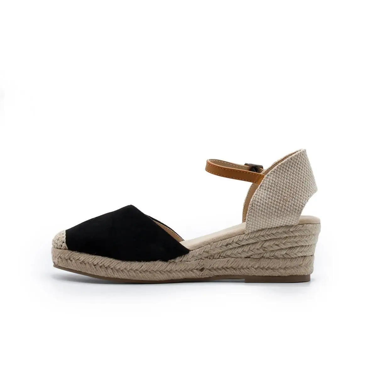 ZAPSHOP WOMAN SYNTHETIC SANDALS CUNA эспарто. Кожа SINTETICA. Высота: 4 см. Мод. Z90409|Боссоножки и
