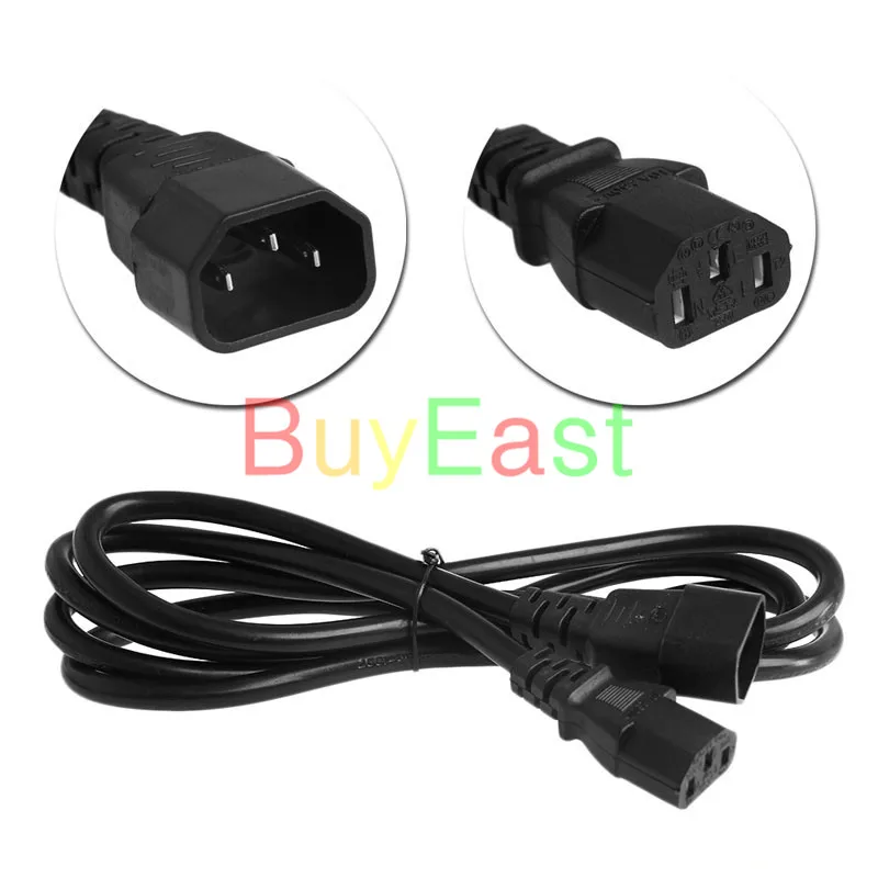 Удлинительный кабель 5 X IEC 320 C14 штекер папа-гнездо C13 PDU/UPS 1 8 м 0 75 кв. 10 А 250 В |