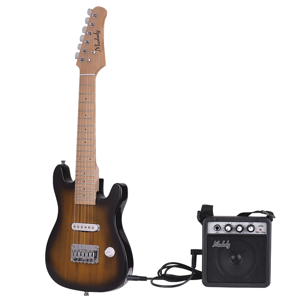 Набор для электрогитары Muslady 28 дюймов корпус из клена и пенополистирола с чехлом