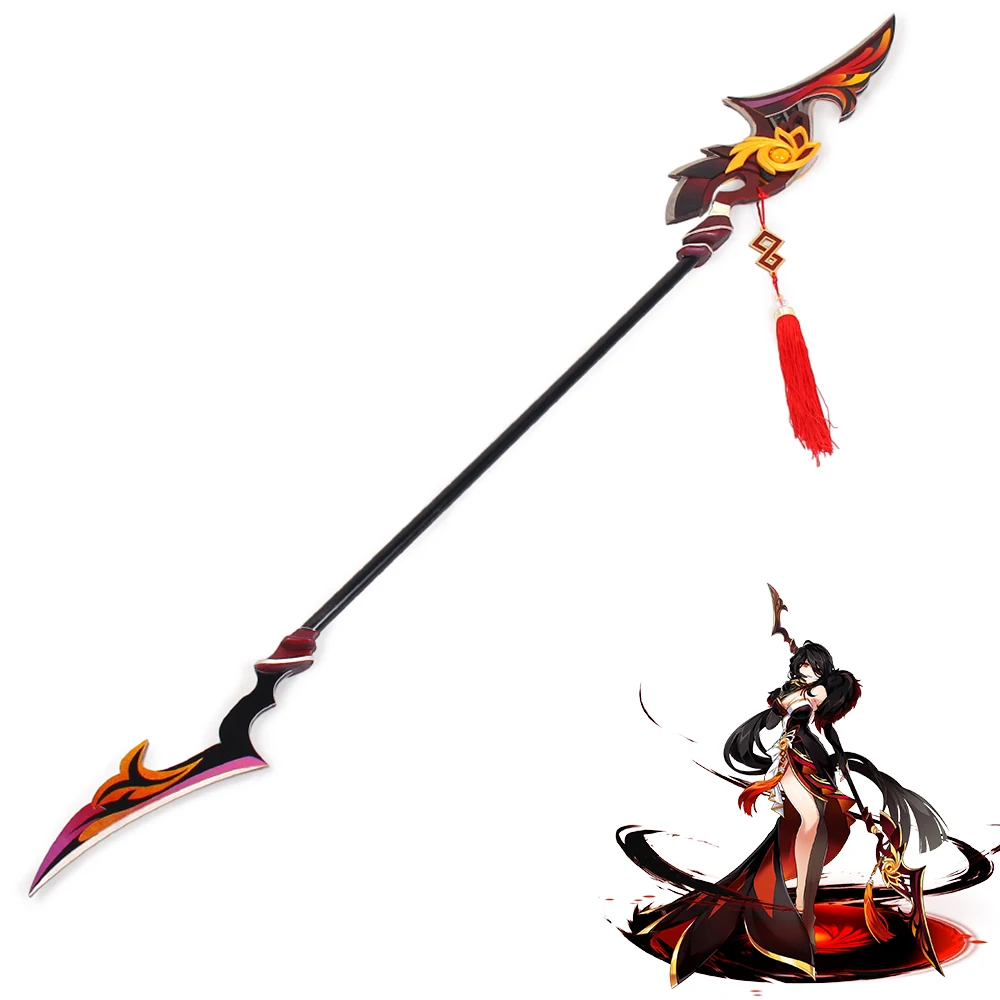 

ELSWORD Devi boroma Lance реквизит косплея из ПВХ