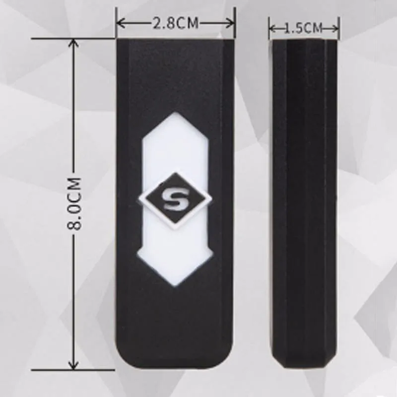 1 шт. ветрозащитная Бездымная беспламенная зажигалка с зарядкой от USB электронные