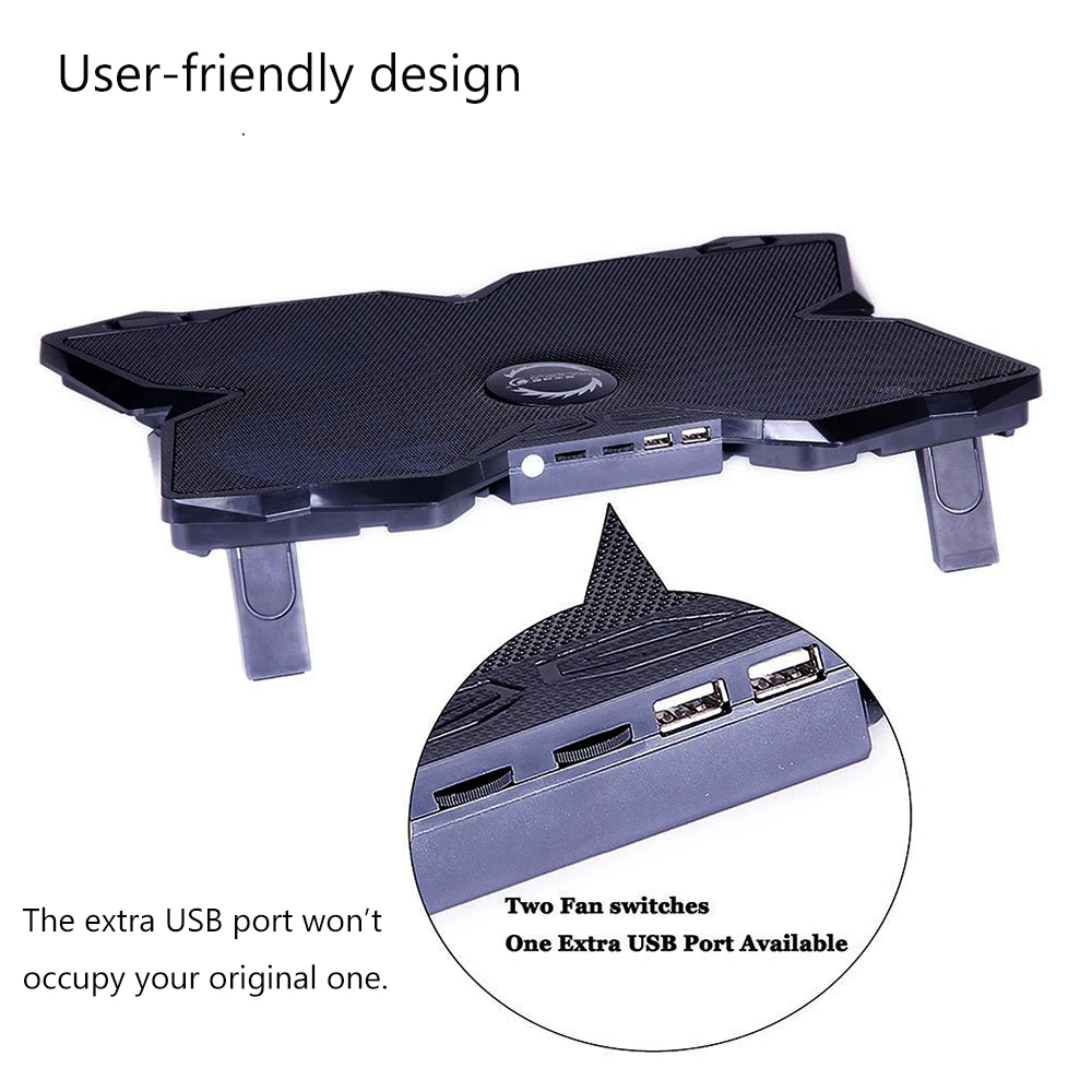 Тонкий плоский кулер для ноутбука с питанием от USB охлаждающая подставка