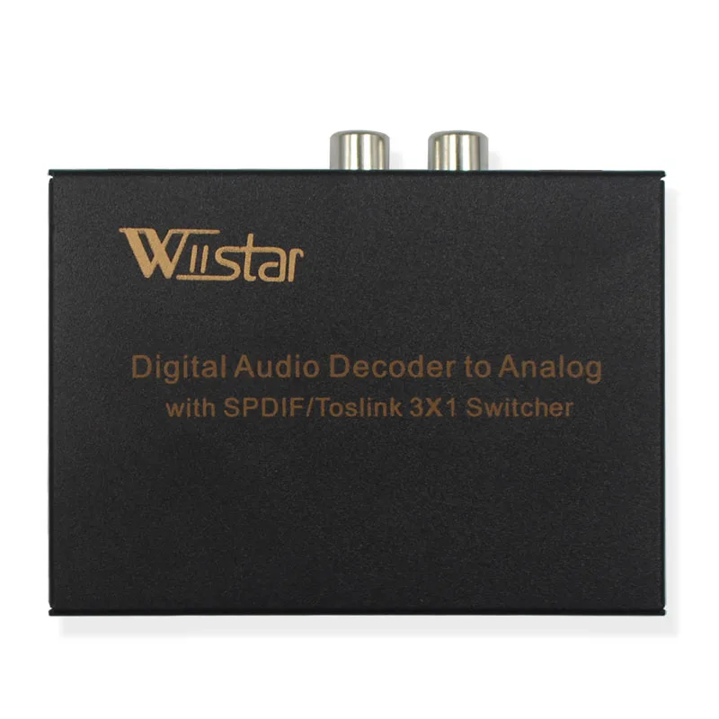Wiistar цифро аналоговый декодер оптический/Toslink к L/R RCA 3 5 мм стерео аудио с