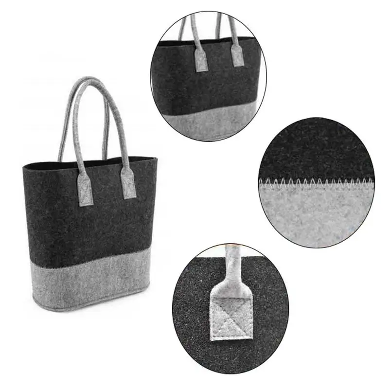 Большая корзина для сбора хозяйственная сумка высокое качество из войлока