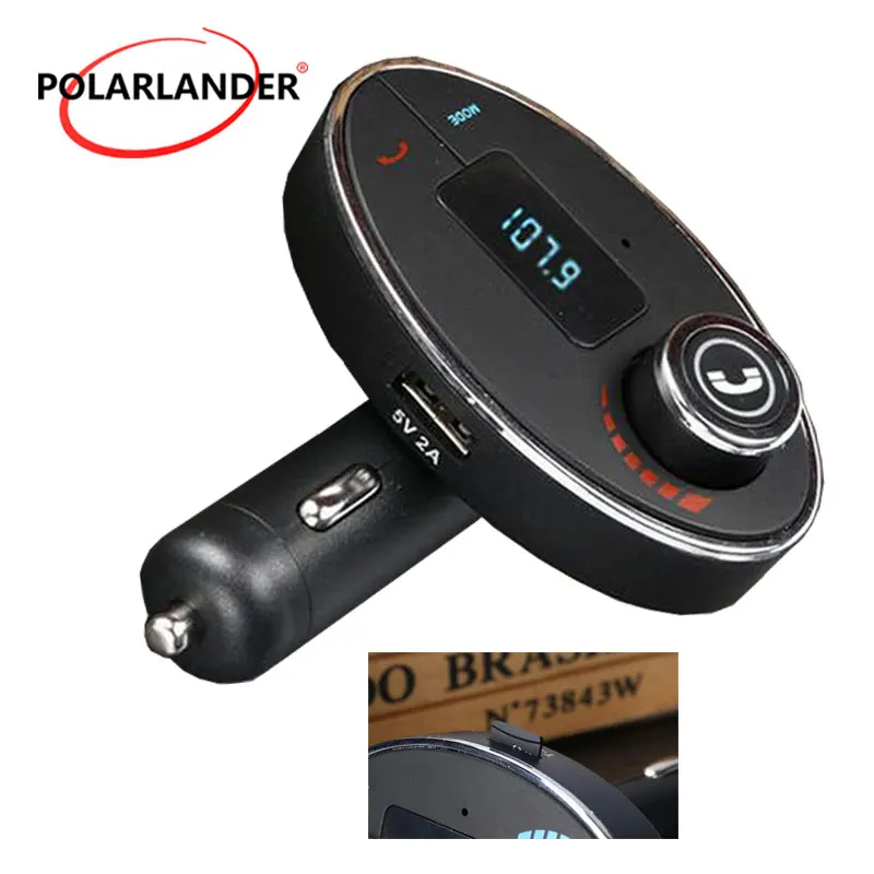 New Smartphone BluetoothMP3 Player Handsfree Car Kit Dual USB Charger FM Transmitter Handsfree with Micro SD/TF Card Reader images - 6