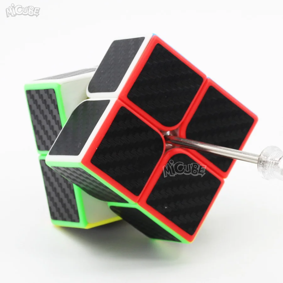 Магический куб 2x2x2 скоростной из углеродного волокна 2x2 Moyu 2*2 Игра Головоломка Neo