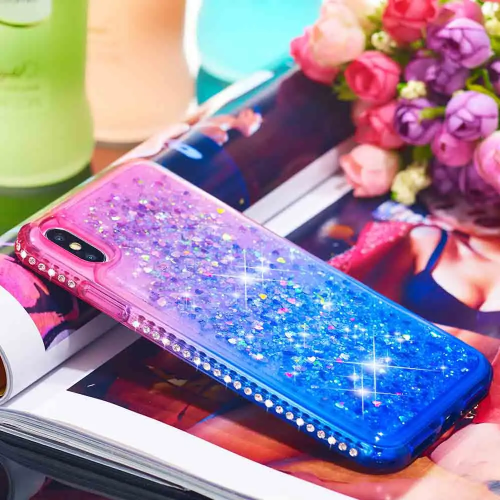 KISSCASE зыбучий песок чехол для телефона iPhone X XS Max XR градиент мягкий TPU 6 6S 7 8 Plus5 5S se Funda