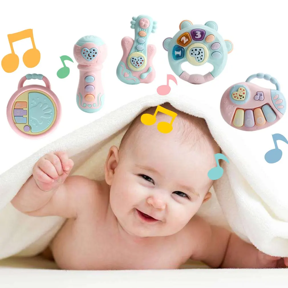 Детские музыкальные ручная шлепалка барабан Свет Проекция Pat детей игрушки